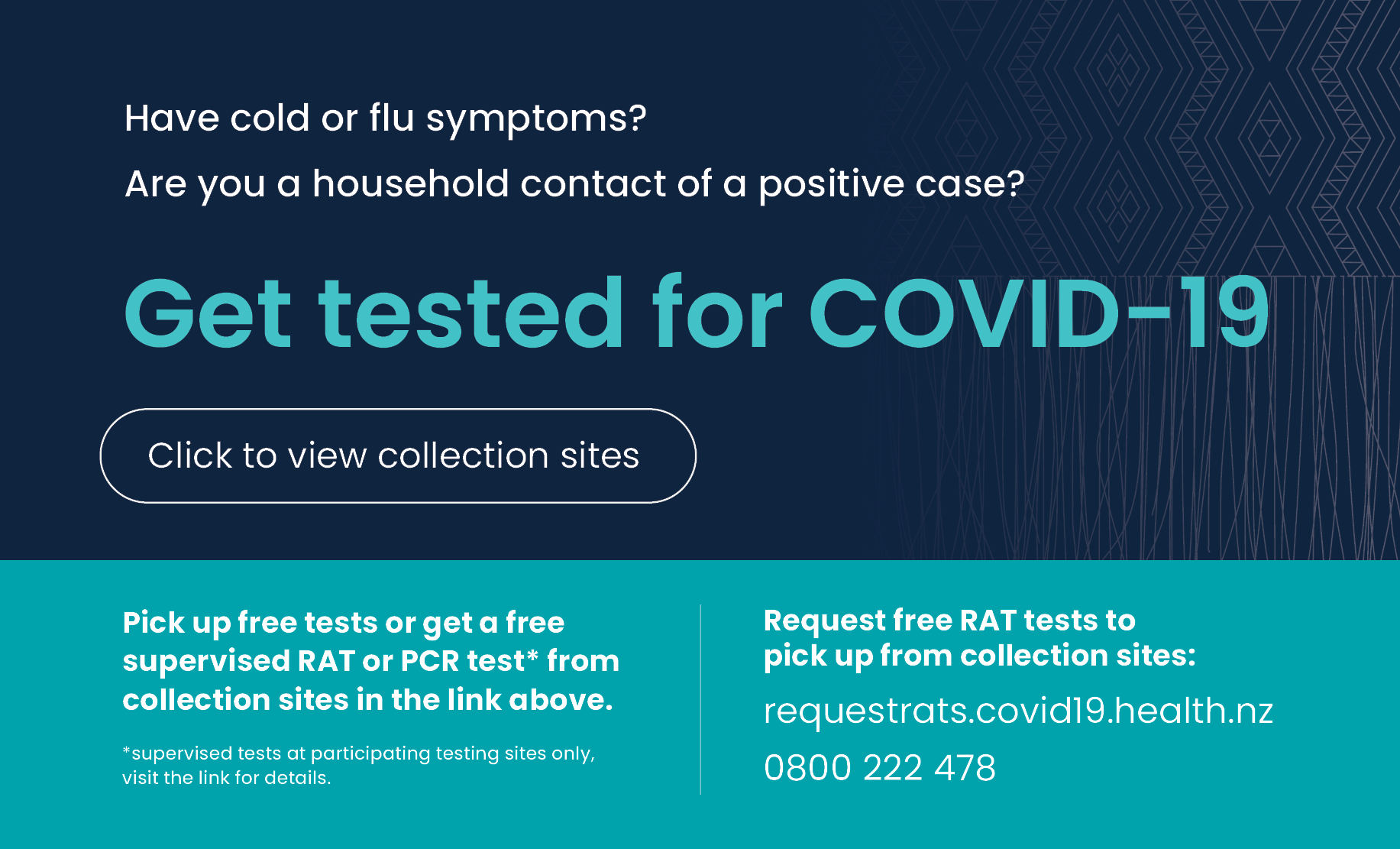 Get tested for COVID 19 Our Health Carousel Oct 2022